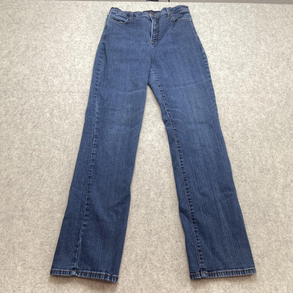 Not Your Daughter's Jeans Straight Jeans Womens 12 (27x31) Blue Stretch Denim